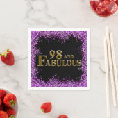 Serviette En Papier 98e anniversaire (En situation)