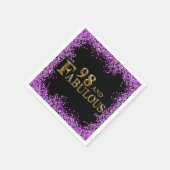 Serviette En Papier 98e anniversaire (Coin)