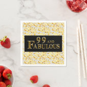 Serviette En Papier 99e anniversaire (En situation)