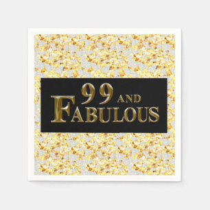 Serviette En Papier 99e anniversaire