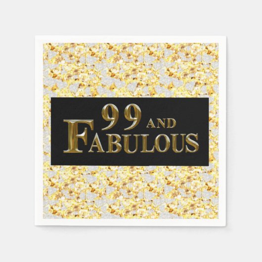 Serviette En Papier 99e anniversaire (Devant)