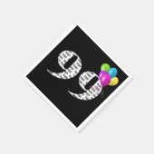 Serviette En Papier 99e anniversaire ballons (Coin)