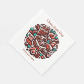 Serviette En Papier 9 février - Journée du chocolat (Coin)