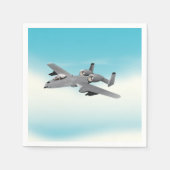 Serviette En Papier A10 Illustration d'un plan militaire (Devant)