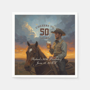 Serviette En Papier À 50 ans 