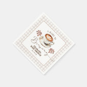 Serviette En Papier A Baby is Brewing Coffee Theme Baby Shower (Coin)