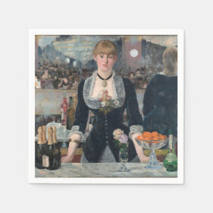 Serviette En Papier A Bar aux Folies-Bergère d'Edouard Manet