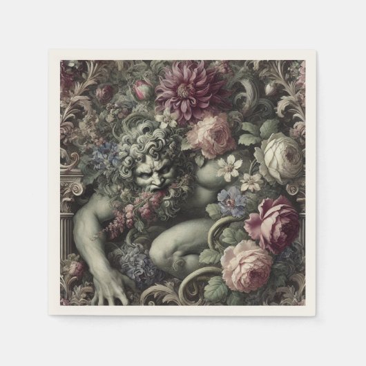 Serviette En Papier 🎭 A Colossal Comedy – Gothic Victorian (Devant)