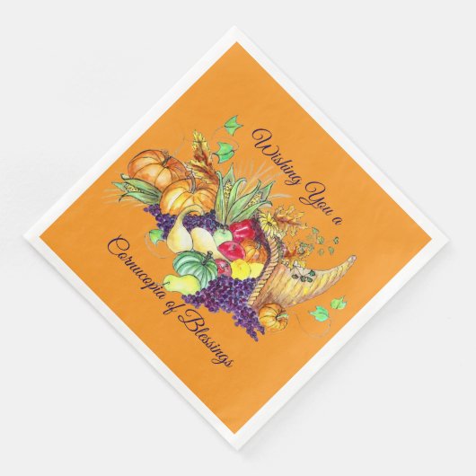 Serviette En Papier A Cornucopia of Blessings (Coin)