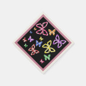 Serviette En Papier à damiers BOUTEILLES (Coin)