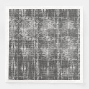 Serviette En Papier à damiers Motif06 DGrey BG