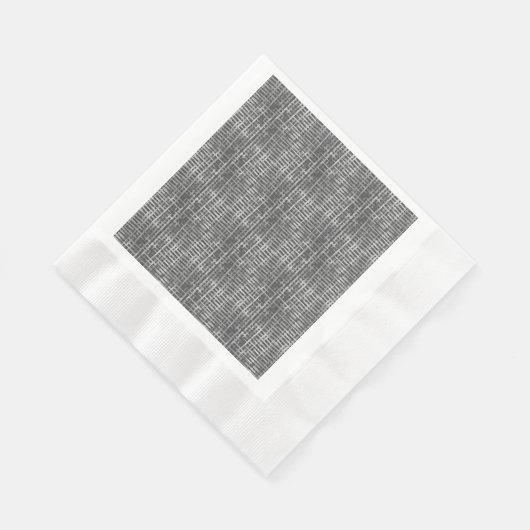 Serviette En Papier à damiers Motif06 DGrey BG (Coin)