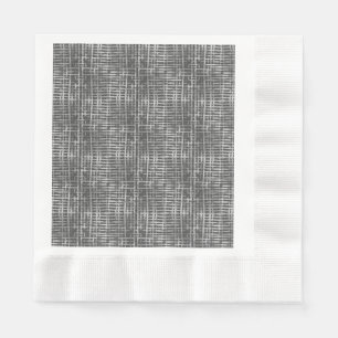 Serviette En Papier à damiers Motif06 DGrey BG
