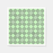 Serviette En Papier à damiers motif 01 w Lgreen BG (Devant)