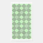 Serviette En Papier à damiers motif 01 w Lgreen BG (Devant)