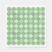 Serviette En Papier à damiers motif 01 w Lgreen BG (Devant)