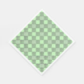 Serviette En Papier à damiers motif 01 w Lgreen BG (Coin)