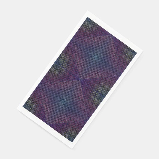 Serviette En Papier à damiers motif net 01 Black BG (Coin)