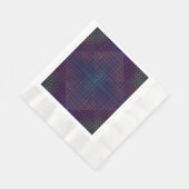 Serviette En Papier à damiers motif net 01 Black BG (Coin)