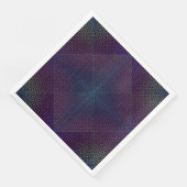 Serviette En Papier à damiers motif net 01 Black BG (Coin)