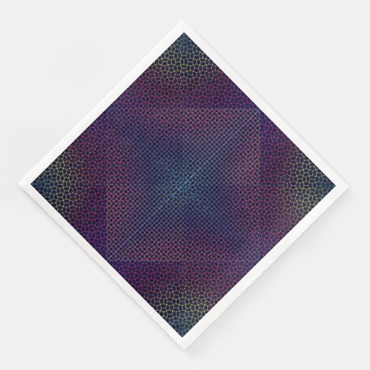Serviette En Papier à damiers motif net 01 Black BG (Coin)