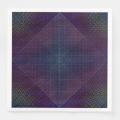 Serviette En Papier à damiers motif net 01 Black BG (Devant)