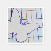 Serviette En Papier à damiers PAPIER À BOUTEILLE NAPKINS (Devant)