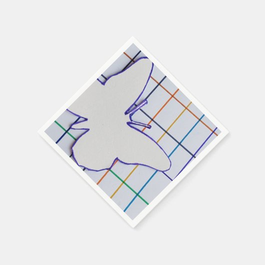 Serviette En Papier à damiers PAPIER À BOUTEILLE NAPKINS (Coin)