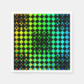 Serviette En Papier à damiers Twist par Kenneth Yoncich (Devant)