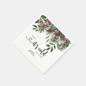 Serviette En Papier À feuillage persistant bébé il fait froid dehors (Coin)