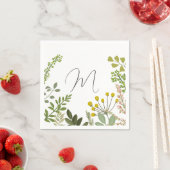 Serviette En Papier À feuillage persistant Summer Garden Party personn (En situation)