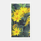 Serviette en papier à fleur de topinambour (Devant)