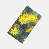 Serviette en papier à fleur de topinambour (Coin)
