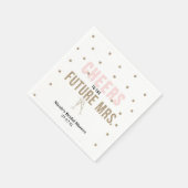 Serviette En Papier À la future Mme. Réception de mariage moderne (Coin)