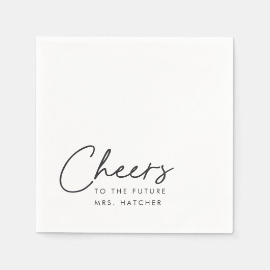 Serviette En Papier À la future Mme, Shower de mariage (Devant)