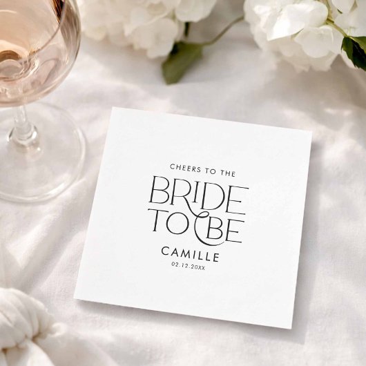 Serviette En Papier À la mariée à marier 