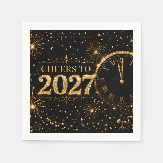Serviette En Papier À la santé de 2027 (Devant)