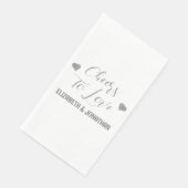 Serviette En Papier À la santé de l'amour (Coin)