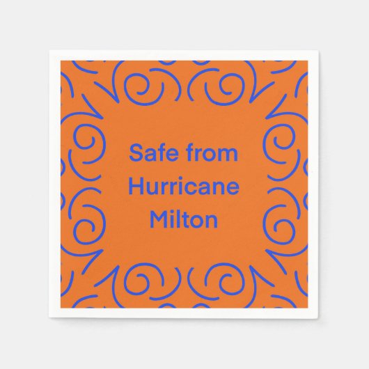 Serviette En Papier À l'abri de l'ouragan Milton (Devant)
