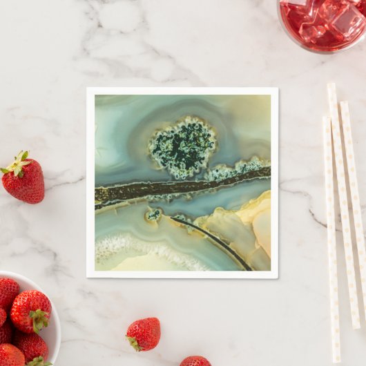 Serviette En Papier À l'intérieur d'une pierre semi-précieuse (En situation)