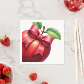 Serviette En Papier A Little Apple Is On The Way | Fall Baby Shower (En situation)