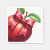 Serviette En Papier A Little Apple Is On The Way | Fall Baby Shower (Devant)