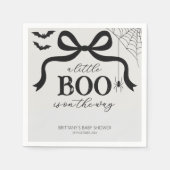 Serviette En Papier A Little Boo Is On The Way Baby Shower (Devant)