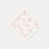 Serviette En Papier A Little Butterfly Baby Shower (Coin)