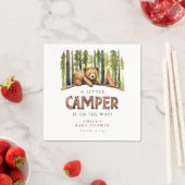 Serviette En Papier A Little Camper Forest Baby Shower (En situation)