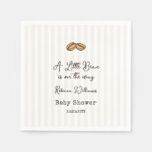 Serviette En Papier A Little Coffee Bean is on The Way  Baby Shower  (Devant)