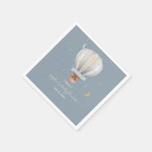 Serviette En Papier A Little Explorer Hot Air Balloon  (Coin)