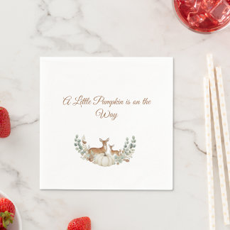 Serviette En Papier A Little Pumpkin is on the Way" Baby Bib