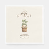 Serviette En Papier A Little Sprout Baby Shower (Devant)
