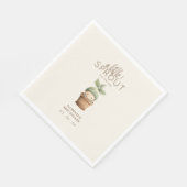 Serviette En Papier A Little Sprout Baby Shower (Coin)